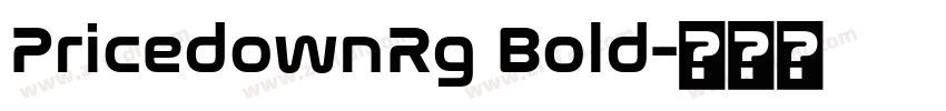PricedownRg Bold字体转换
